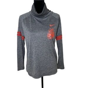 Nike OSU Oregon Beavers Funnel Neck Pullover Long Sleeve Tee Small